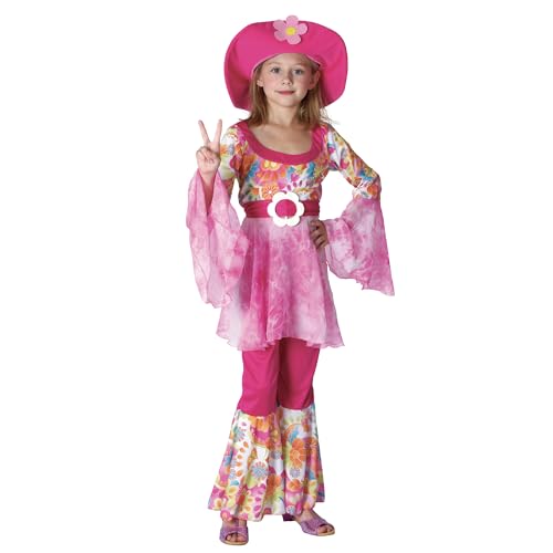Bristol Novelty Hippy Diva Costume (XL) Childs 9-11 Years Halloween