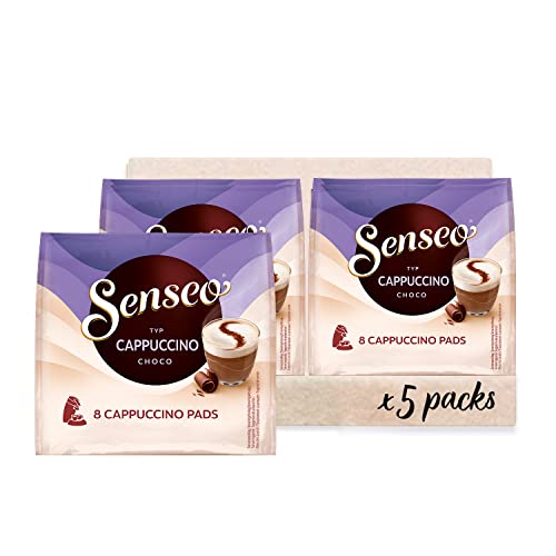 🔥 STARKER PREIS (-30%) Senseo Pads Cappuccino Choco, 5 x 8 Getränke, 40 Kaffeepads