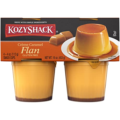 Kozy Shack Crème Caramel Flan 4-pack, 16 oz