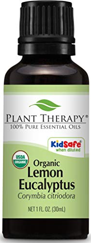 Plant Therapy Organic Lemon Eucalyptus Essential Oil 100% Pure, USDA Certified Organic, Undiluted, Natural Aromatherapy, Therapeutic Grade 30 mL (1 oz)