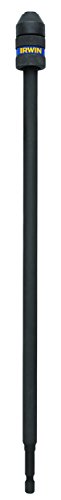 Irwin Tools IRWIN Drill Bit Holder Extension, Impact Rated, Quick Change, 1/4-Inch Shank, 12-Inch Length (1869517)