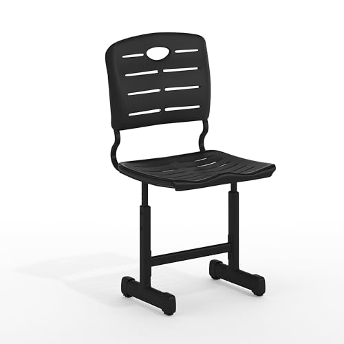 Flash Furniture Adjustable Height Black Student Chair with Black Pedestal FrameKids Desk Chair, Height Adjustable Child