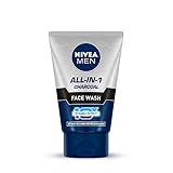 NIVEA MEN All in 1 Charcoal Face Wash 100 g With Charcoal Mulethi Mint for complete detox in Summer 10 X Vitamin C Effect for Radiant Skin For detoxified and refreshed skin