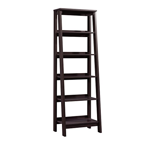 Sauder Trestle 5-Shelf Bookcase in Jamocha Wood Trusted Brand Surpasses most competitors in terms