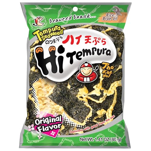 ⚡ BLITZDEAL (-58%) Tao Kae Noi Tempura Seaweed Original, Algensnack im Tempuramantel, 40 g