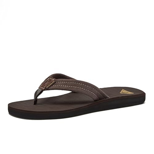 Quiksilver Men's Carver Suede 3 Point Flip Flop Athletic Sandal, Demitasse Solid, 12 M US