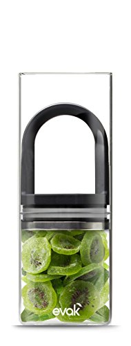 Prepara Evak Fresh Saver Airless Canister, Glass and Stainless Steel, Large