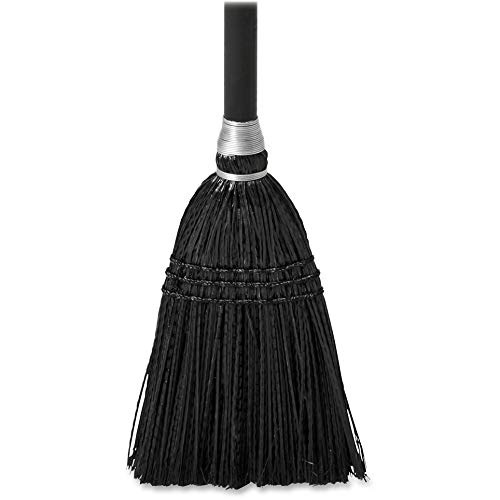 Rubbermaid Commercial Products Executive Series Indoor/Outdoor Lobby Broom, Wood Handle, Black, Professional/Janitorial 