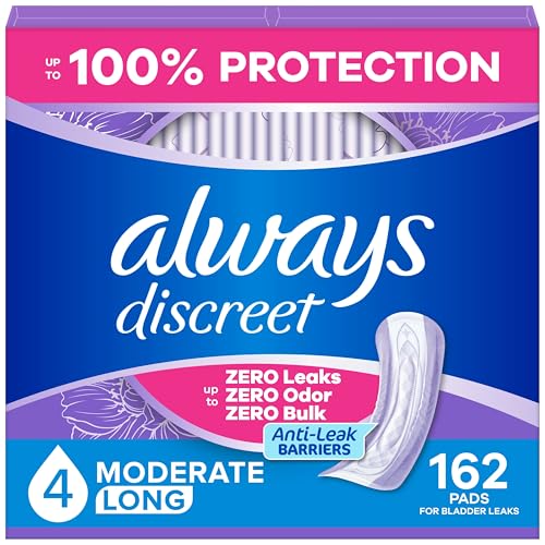 Always Discreet Adult Incontinence Pads For Women Drier 4 Drop Long