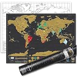World Scratch Map (Framed, Deluxe Edition)