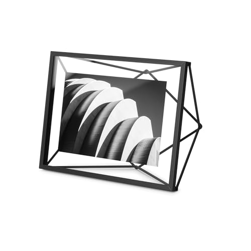 (-50%) Umbra Prisma Bilderrahmen Glas Metall Schwebend, 10x15 cm, Schwarz