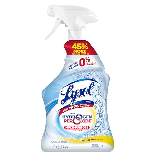 Lysol Cleaner Hydrogen Peroxide Multi-Purpose Cleaner Spray, Citrus, 32 Fluid OunceU.S. EPA Design for the Environment