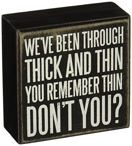 Primitives by Kathy Classic Box Sign, Thick and Thin