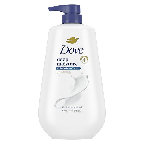 Dove Deep Moisture Body Wash 24hr Lotion-Soft Skin Moisturizing