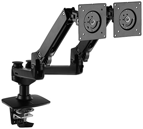 AmazonBasics Premium Dual Monitor Stand Bendy & Easy to Install