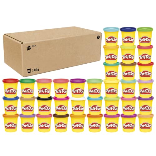 (-28%) Play-Doh 36 Mega Pack, Knete für kreatives Spielen, für Kinder ab 2 Jahren 36834 Mehrfarbig 36er Pack, mehrfarbig sortiert
