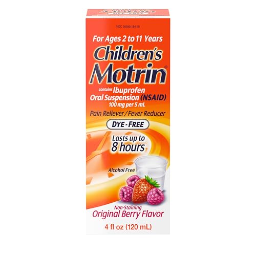 Childrens Motrin Oral Suspension Dye-Free Berry 4oz