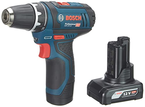⚡ BLITZDEAL (-66%) Bosch Professional 12V System Akku Bohrschrauber GSR 12V-15 (39 tlg. Zubehörset, 1x 2.0Ah Akku, 1x 4.0Ah Akku, Ladegerät, in Tasche), schwarz, blau, Size