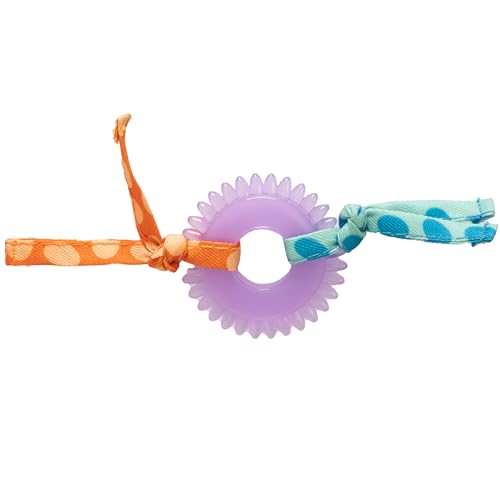 Catstages Kitty Chew Wheel, Dental Cat Toy with Catnip Oil, Teeth Cleaning, Healthy Chewing, Boredom Relief, Kicking & Batting for Kittens and Adult Cats, Purple