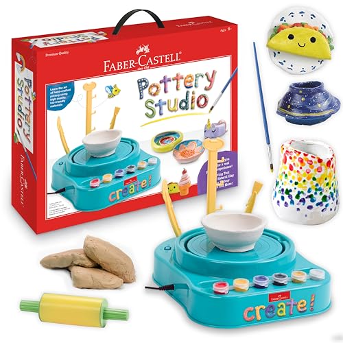 Faber-Castell Pottery Studio - Kids Pottery Wheel Kit