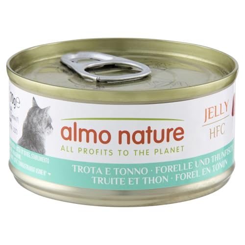 (-34%) Almo Nature HFC Jelly Katzenfutter nass -Forelle und Thunfisch 24er Pack (24 x 70g)
