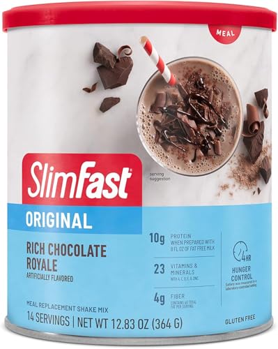 SlimFast Rich Chocolate Royal Balanced Nutrition Meal Replacement Shake Mix Original Formula This