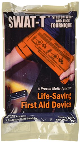 SWAT-T Tourniquet Orange, Emergency First Aid Equipment for Massive Hemorrhage Control. Made in The USA