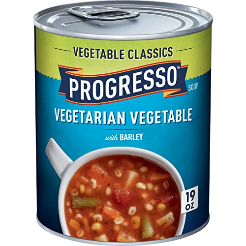 Progresso Vegetable Classics, Vegetarian Vegetable with Barley Canned Soup, 19 oz.