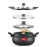 Pigeon By Stovekraft All in One Super Cooker Aluminium with Outer Lid Induction and Gas Stove Compatible