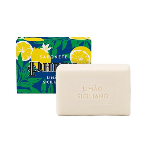 Phebo Sabonete Barra Origens, Limão Siciliano, 100g | Limpa, hidrata e nutre