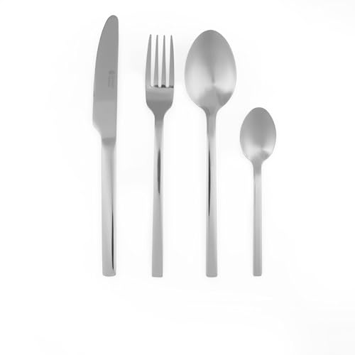 🔥 STARKER PREIS (-37%) Russell Hobbs Besteckset 16-teilig, Edelstahl Besteck Set für 4 Personen, Vermont Besteckset Hochglanzpoliert, Mit Messern, Gabeln & Löffeln, Spülmaschinenfest, 15 Jahre Garantie