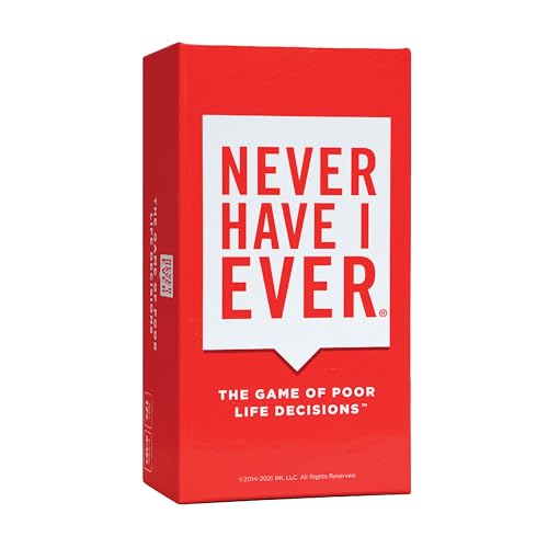Never Have I Ever | The Kinda Dirty Classic Edition Adult Party Game of Poor Life Decisions for Interactive Game Night | Funny Outgoing Interactive Adult Icebreaker for Groups | Ages 17+ Rated