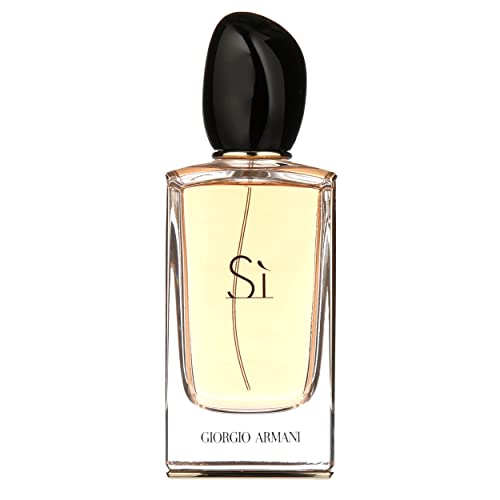 Armani Beauty, Sì Eau de Parfum, Giorgio Armani Perfume Feminino Refilável, Chipre Frutado, Fragrância com Notas de Rosas, Almíscar, Frésia e Cássis, 50ml