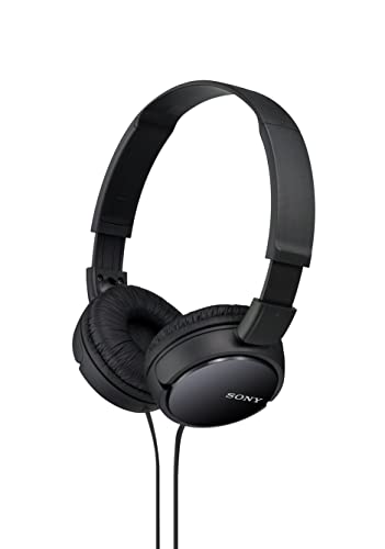 Sony MDR-ZX110 Opvouwbare Koptelefoon, met Uitstekend Geluid met 30 mm Driver, Zwart