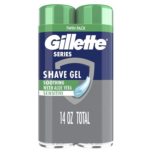 Gillette Series 3x Action Shave Gel Sensitive Twin Pack 7 Oz Pack Of 2