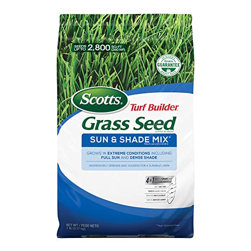 Scotts Turf Builder Grass Seed Sun and Shade Mix, 7 lb