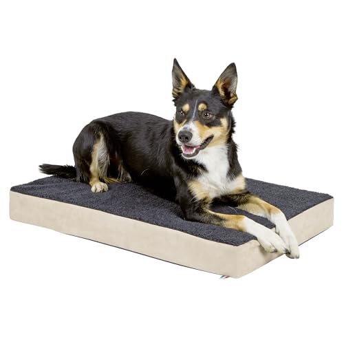 Colchón Kerbl Pet Memory Foam ortopédico rectangular antracita talla S