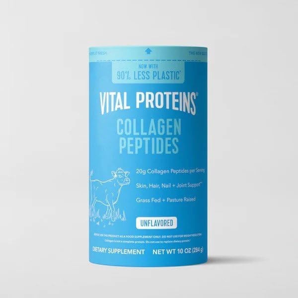 Vital Proteins Collagen Peptides Powder Advanced with Hyaluronic Acid & Vitamin C, Collagen Supplements, Unflavored, 13 Servings