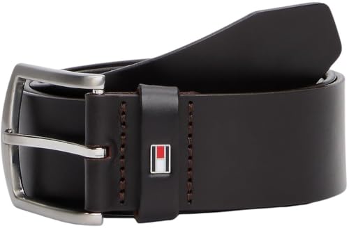 (-26%) Tommy Hilfiger Herren Gürtel New Denton Belt 4.0 Ledergürtel, Braun (Dark Tan), 95 cm