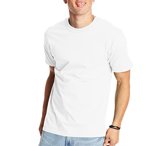 Hanes Mens Beefyt T-shirt, Heavyweight Cotton Crewneck Tee, 1 Or 2 Pack, Available In Tall Sizes Fashion-t-shirts, White - 1 Pack, XX-Large US