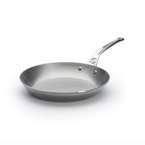 De Buyer MINERAL B Pro Carbon Steel Fry Pan - 11” Diameter, 8.3” Cooking Surface - Ideal for Searing, Sauteing & Reheating - PFAS, PFOA & PFOS Free - Made in France