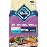 Blue Buffalo Life Protection Formula Large Breed Adult Dry Dog Food, Promotes Joint Health and Lean Muscles, Made with Natural Ingredients, Lamb & Brown Rice Recipe, 30-lb Bag