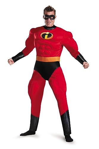 Disguise The Incredibles Mr. Incredible Deluxe Costume, Official The Incredibles Costume for Adults, 2X-Large (50-52)
