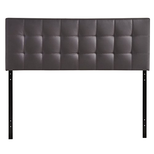 Modway Lily Tufted Faux Leather Upholstered King Headboard in BrownModway Sage Adjustable, Black, QueenZinus Kai Bambo