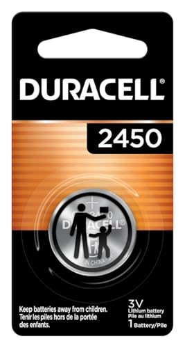 Duracell CR2450 Lithium Battery, 1 Count (Pack of 1), Coin Battery for Key Fob, Car Remote, Watch, and Other Devices, CR2450 Lithium 3 Volt (3V) Cell