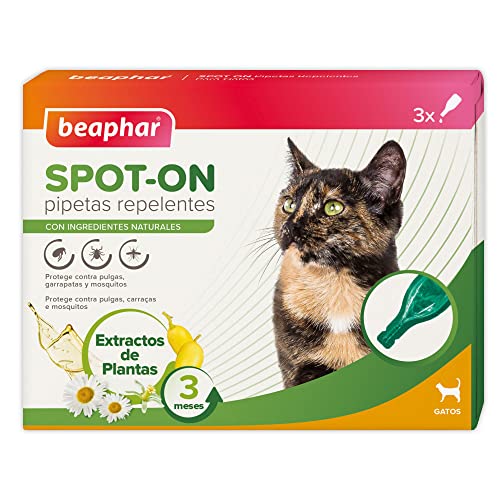 Beaphar Pipetas Repelentes Naturales para Gatos 3 pipetas 1 ml
