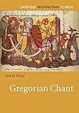 Gregorian Chant Cambridge Introductions To Music English Edition
