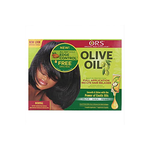 ORS Olive Oil Built-In Protection Full Application No-Lye Hair Relaxer Normal Strength (Pack of 1)