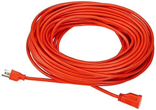 Amazon Basics 100 Ft Extension Cord 3-Prong Orange Outdoor