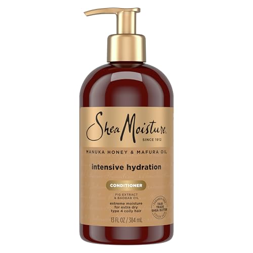 SheaMoisture Intensive Hydration Conditioner for Dry, Damaged Hair Manuka Honey and Mafura Oil to Nourish and Soften Hair 13 oz